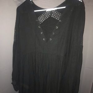 Black large lush dress